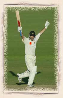 Photo - Steve Waugh equals Bradman's record
