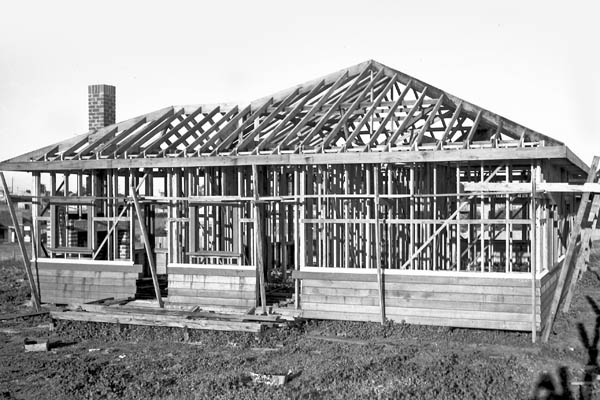 Timber framed house 1944